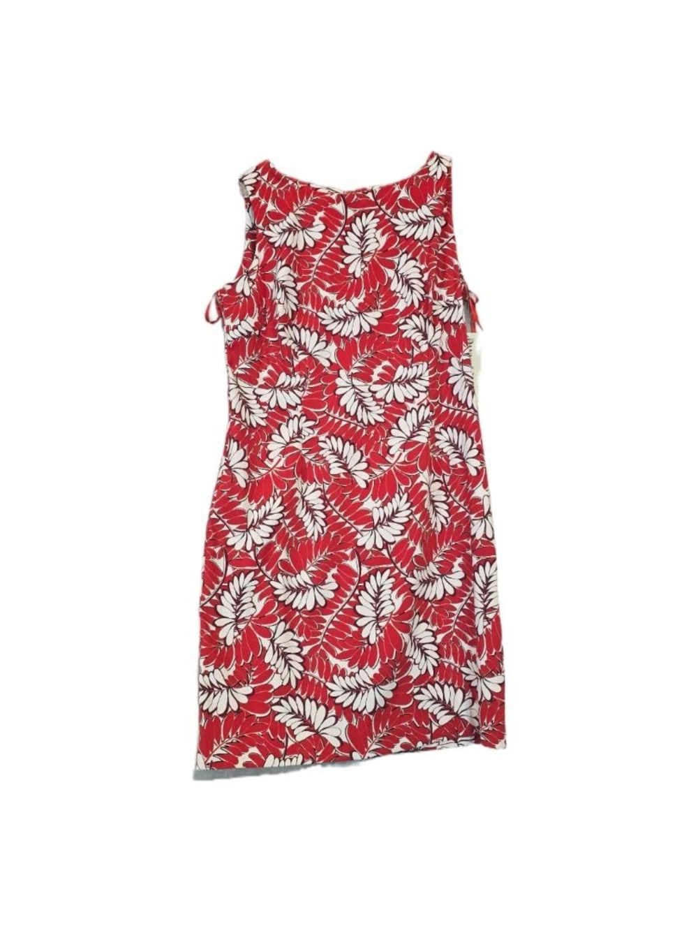 Danny &‎ Nicole Red and White Floral Sleeveless Shift Dress Size 14